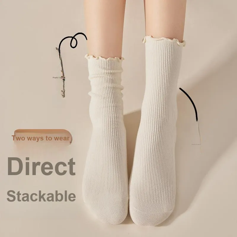 MIIOW Trend Party Series Mid Calf Socks Women's Combo Set-5
