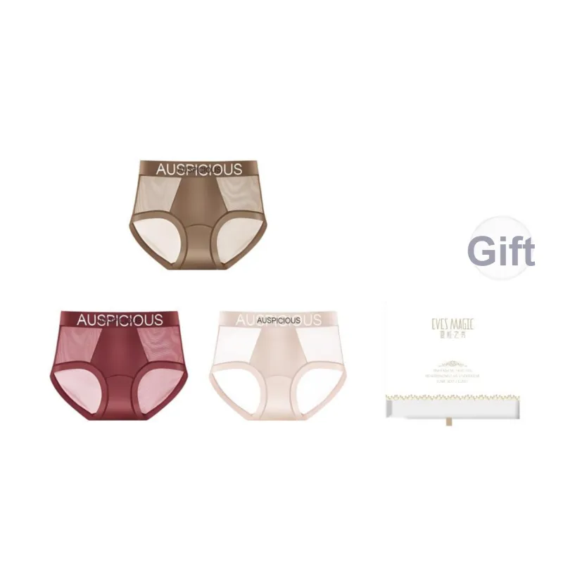 XIA.WA.ZHI.XIU Underpants Women's Shopping Bag 3 Pack-12