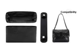 YSL Hobo Bag, Mini, Black, DuPont Paper Liner, Black Shoulder Pads
