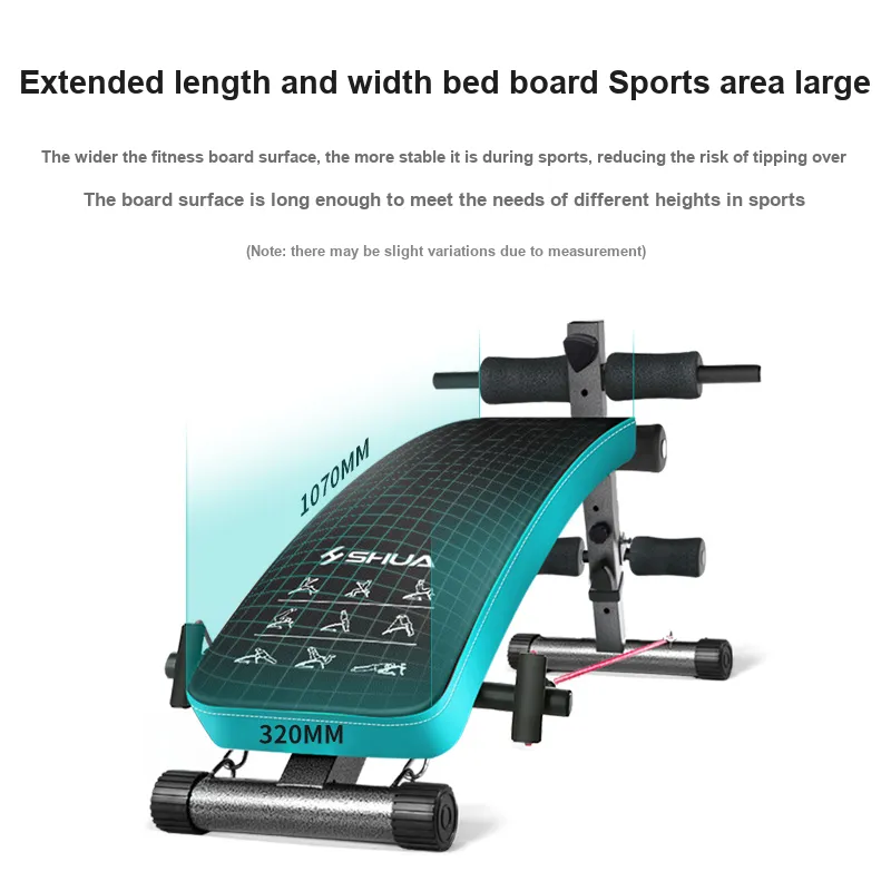 SHUA Home Multifunctional Abdominal Support Device Abdominal Board Supine Boards Blue Unisex-8