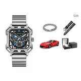 Silver Case Blue Dial Steel Band, Warrior Clothing Sets