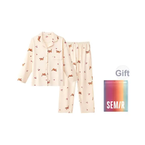 Semir 1 комплект Вишня Щенок Женские Пижамные комплекты
