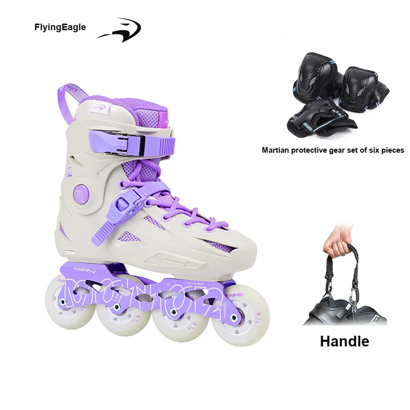 FLYING EAGLE Inline Skates Women's White Purple-1