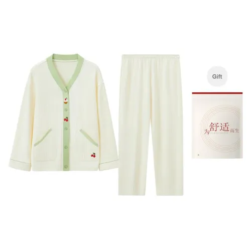 Red Beans At Home Pajama Set Women's