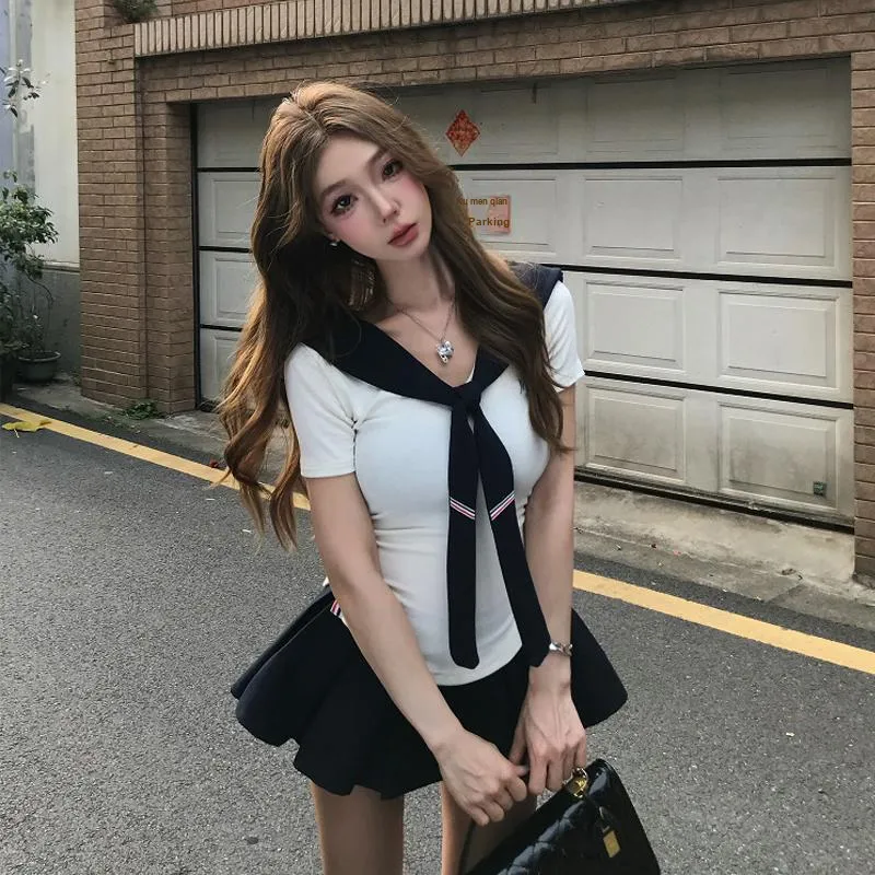 OURUOKE Two Piece Skirt Sets Women's-4