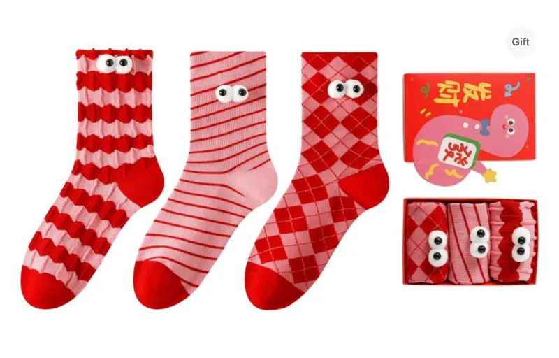 Caramella Mid Calf Socks Women's Box 3 Pack-5