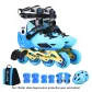 Blue Helmet Protective Gear Roller Skate Bags Clothing Sets