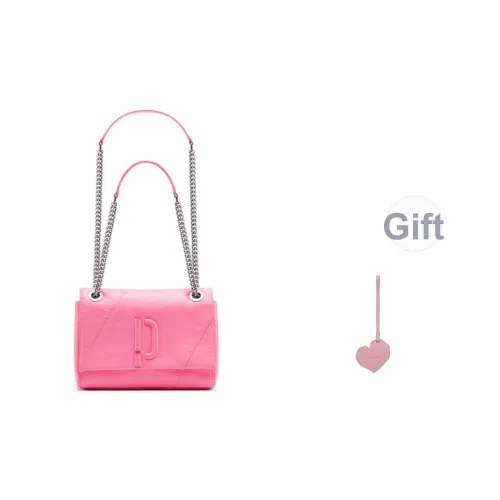 PECO Сумка через плечо из коровьей кожи среднего размера женская черная белая