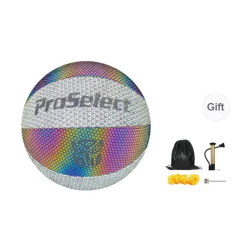 ProSelect x Transformers PU Basketball Gray Black Size 5 Reflective Kids'