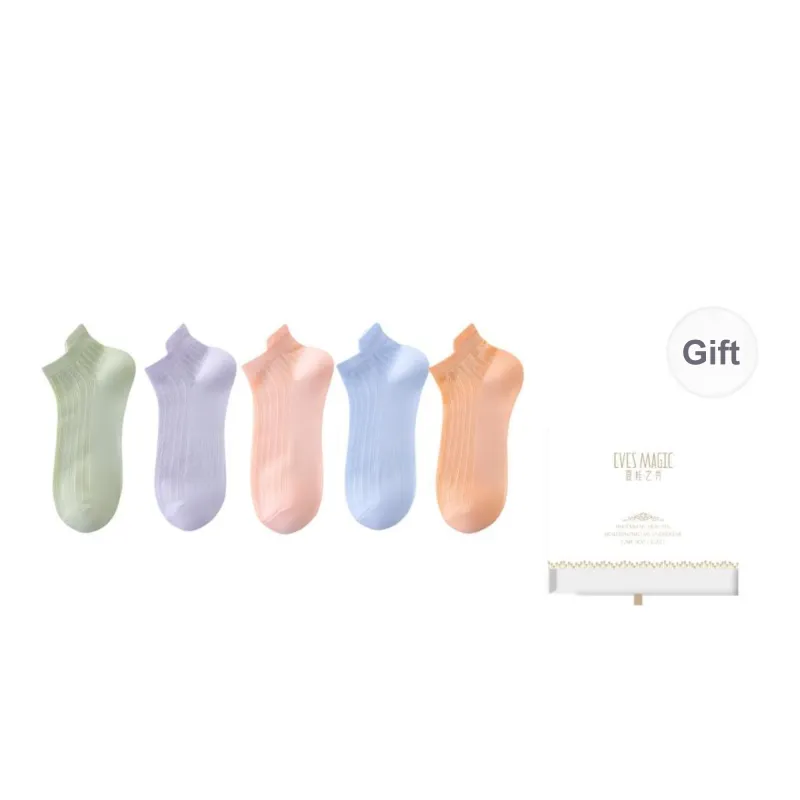XIA.WA.ZHI.XIU Ankle Socks Women's Box 5 Pack-28