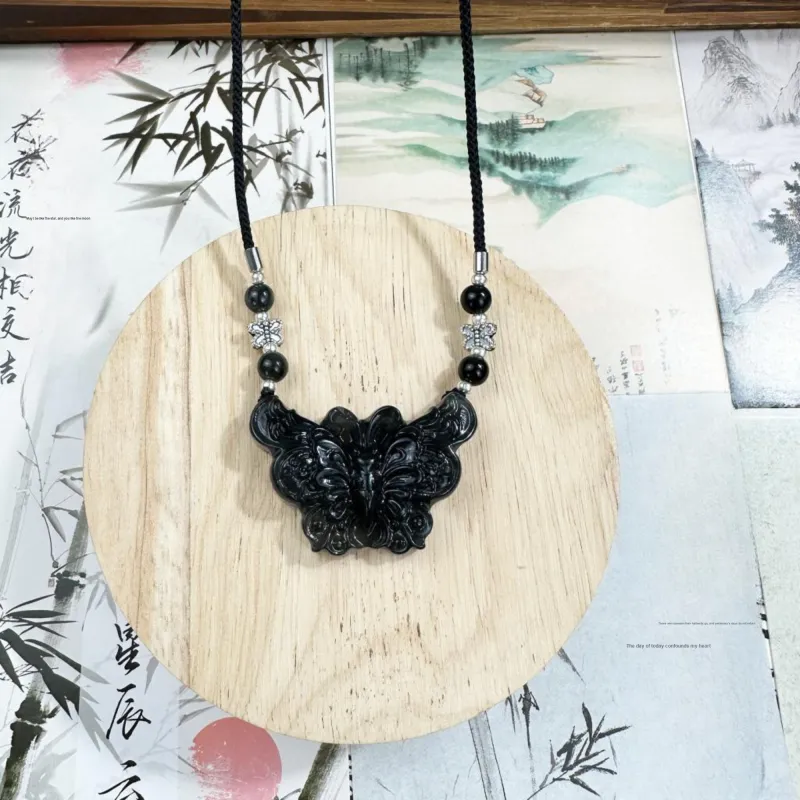 JIAOSHIYU Serpentine Jade Necklaces Unisex-3
