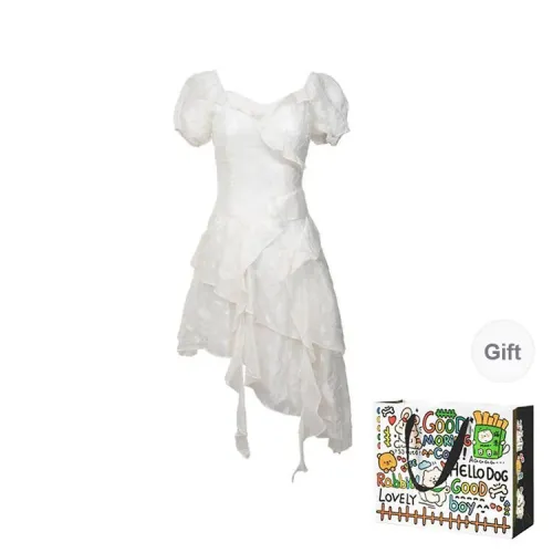 OURUOKE Short Sleeved Dress Women's