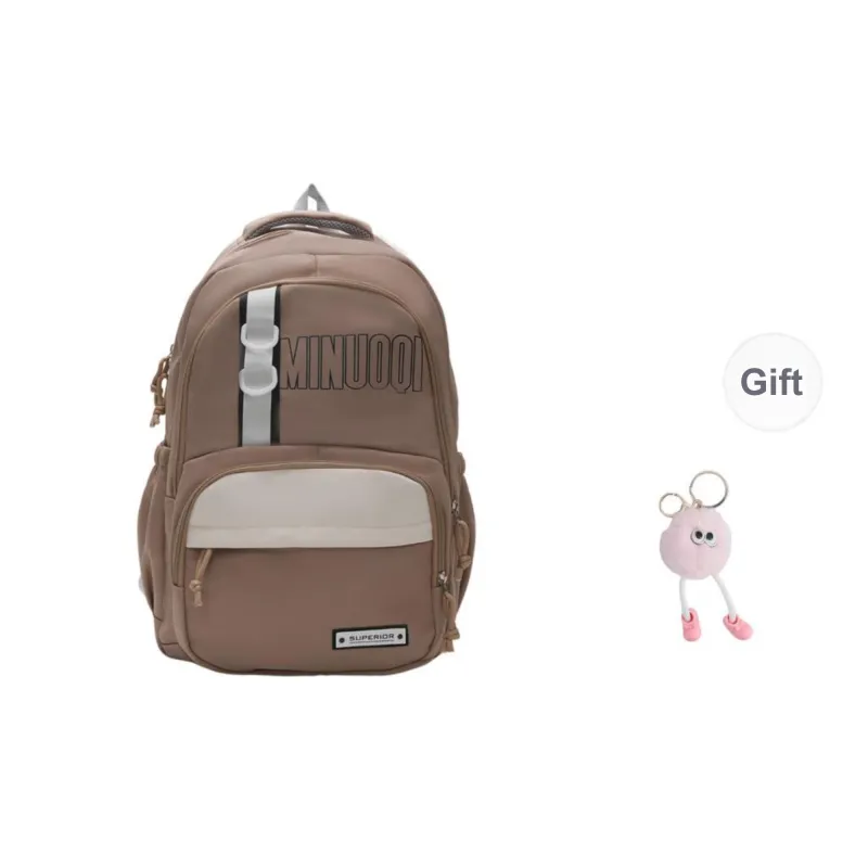 BRABOSTON Canvas Backpack Unisex Black/Brown/Blue/Purple/Pink-6