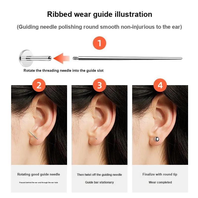 Daisy Dream Titanium Alloy Stud Earrings Unisex-3