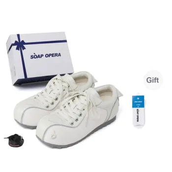 SOAP OPERA Slip Resistant, Abrasion Resistant, Breathable Low Top Skateboard Shoes Unisex White