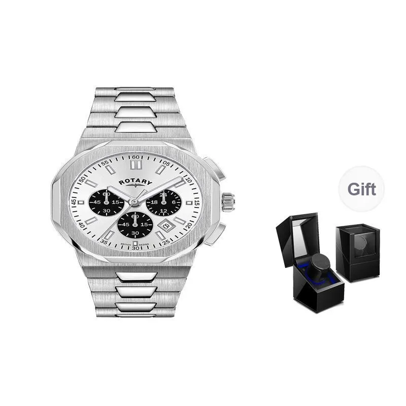 ROTARY Wrist Watch Mechanical Movement Blue Dial Men's Watches-6