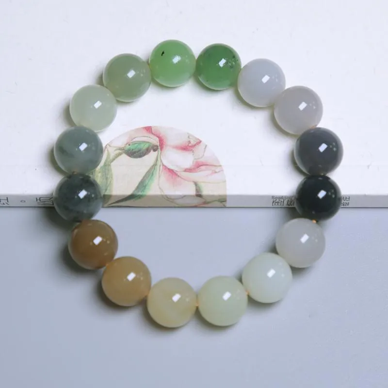 Ingenuity Hetian Jade Bracelets White Jade/Pale Greenish White Jade Unisex-4