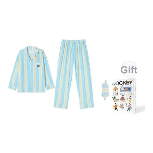 JOCKEY x BERRY AKTUGLU Пижамный комплект мужской Gift Box Set синие полосы