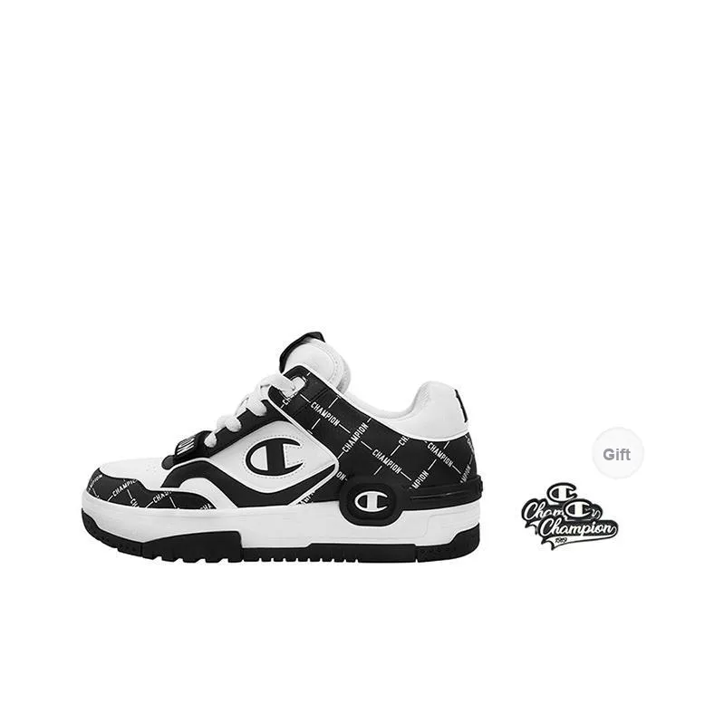 Champion Skateboard Shoes Unisex Low Top Black