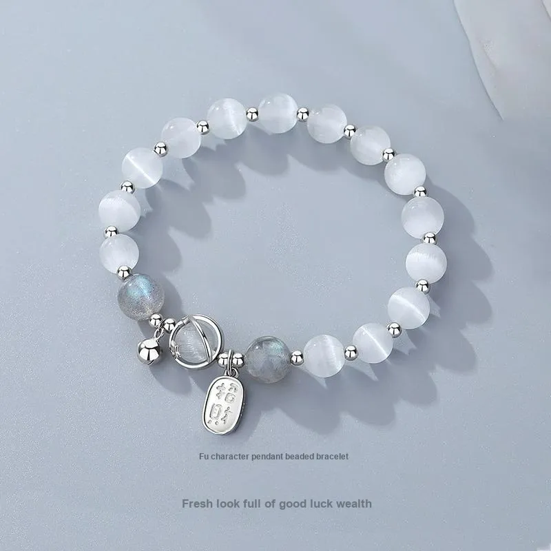 MISS TOOYA Glass Cat Eye Bracelets Women's-1