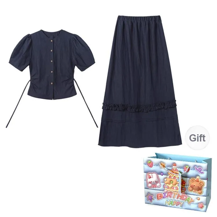 TWOPLUMGIRLS Two Piece Skirt Sets Women's-4