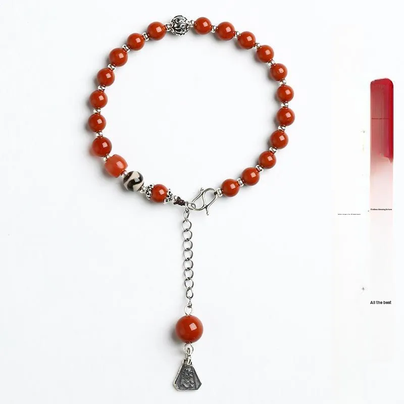 Phoenisess Southern Red Agate Bracelets Women's-1
