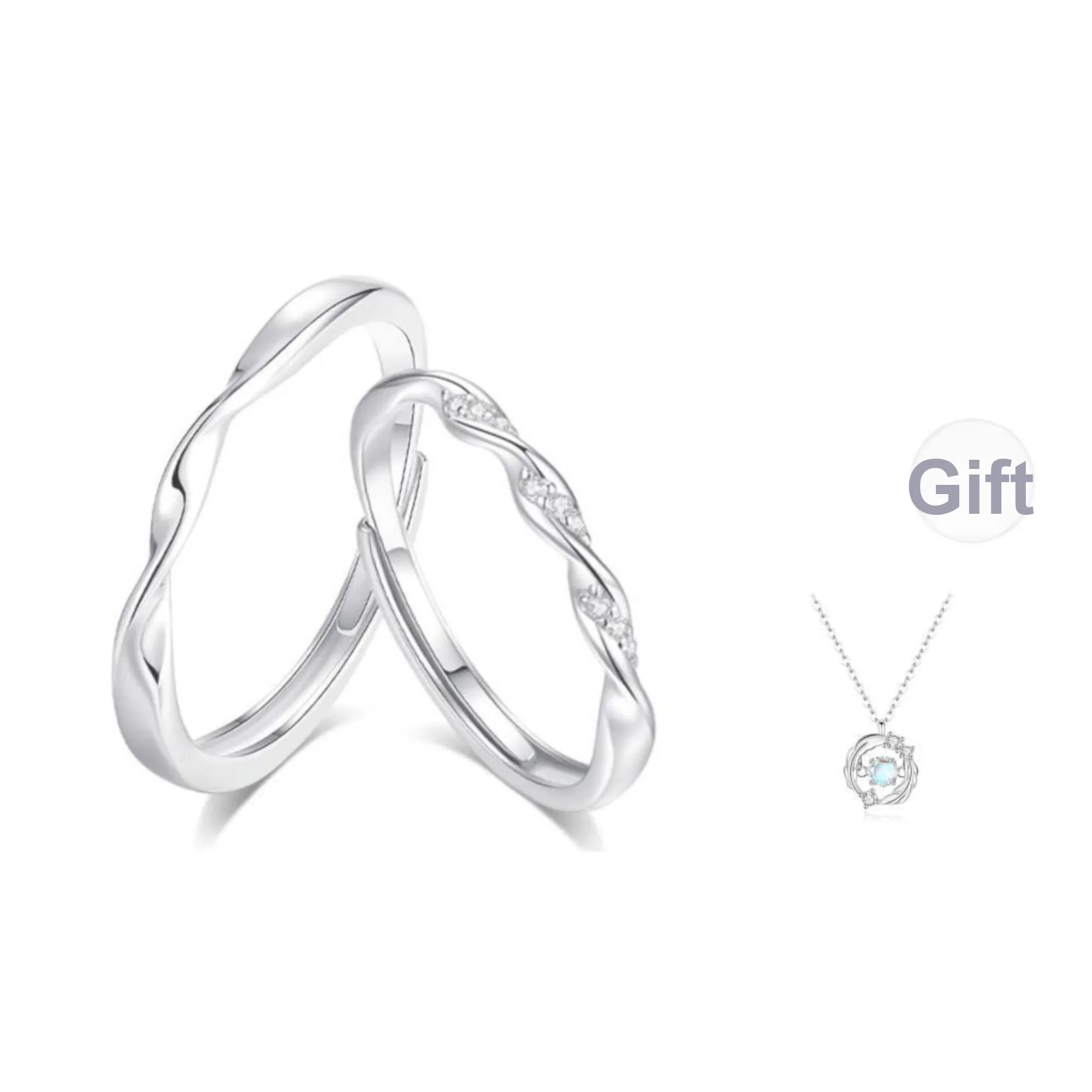 Love Jewelry 999 Fine Silver Rings Unisex