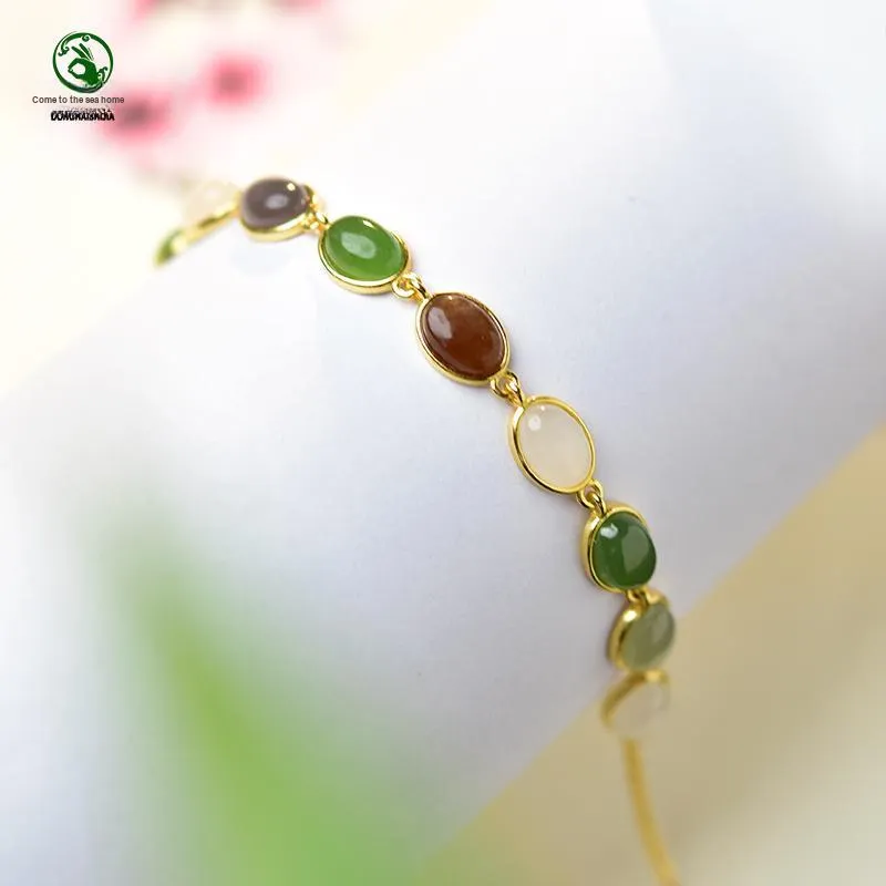 Tokai Family Hetian Jade Bracelets White Jade Women's-2