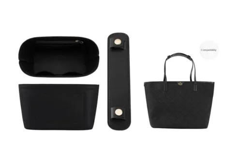Lan Bao Fan Felt, Microfiber Liner, Shoulder Pad Bag Women's Black