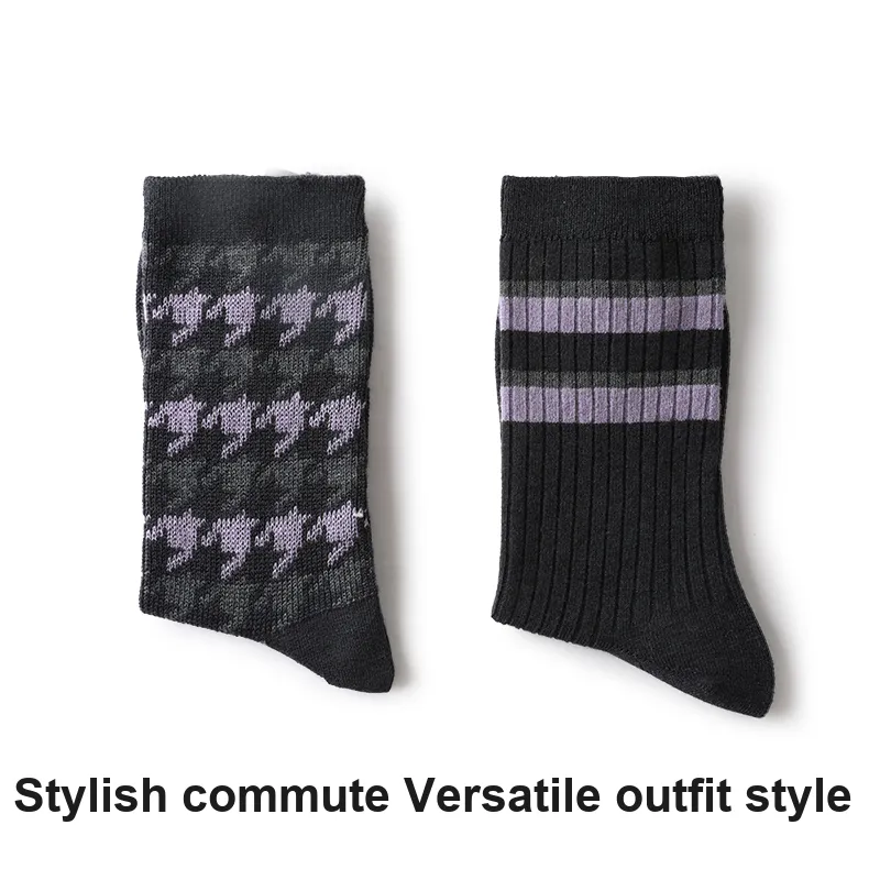 Primeet Mid Calf Socks Women's 4 Pack-9