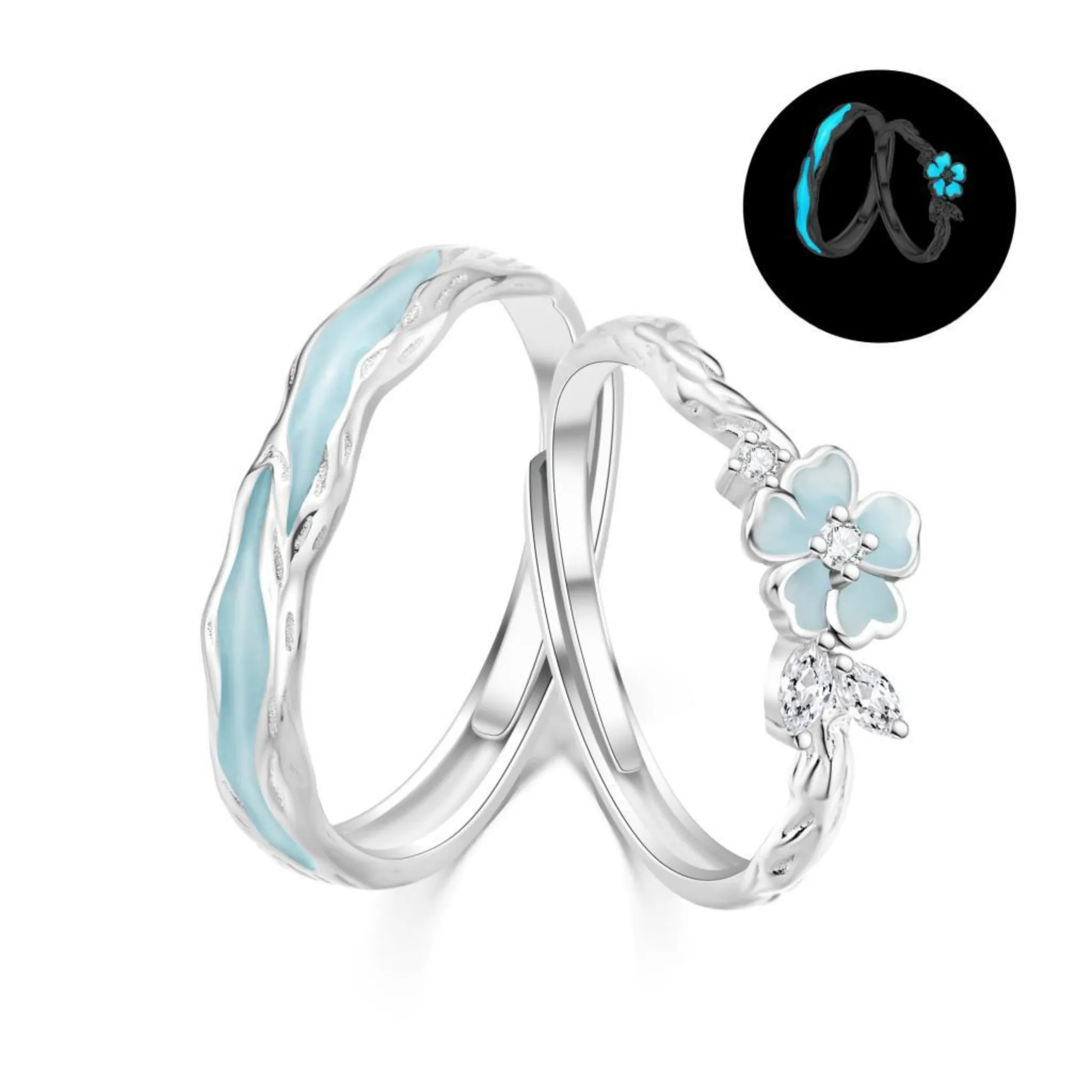 Lao Feng Xiang S925 Sterling Silver Rings Unisex