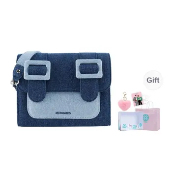 MERIMIES Denim Bags Niche Design Sensibility Shoulder Bag Crossbody Bag Medium Size Women's Blue