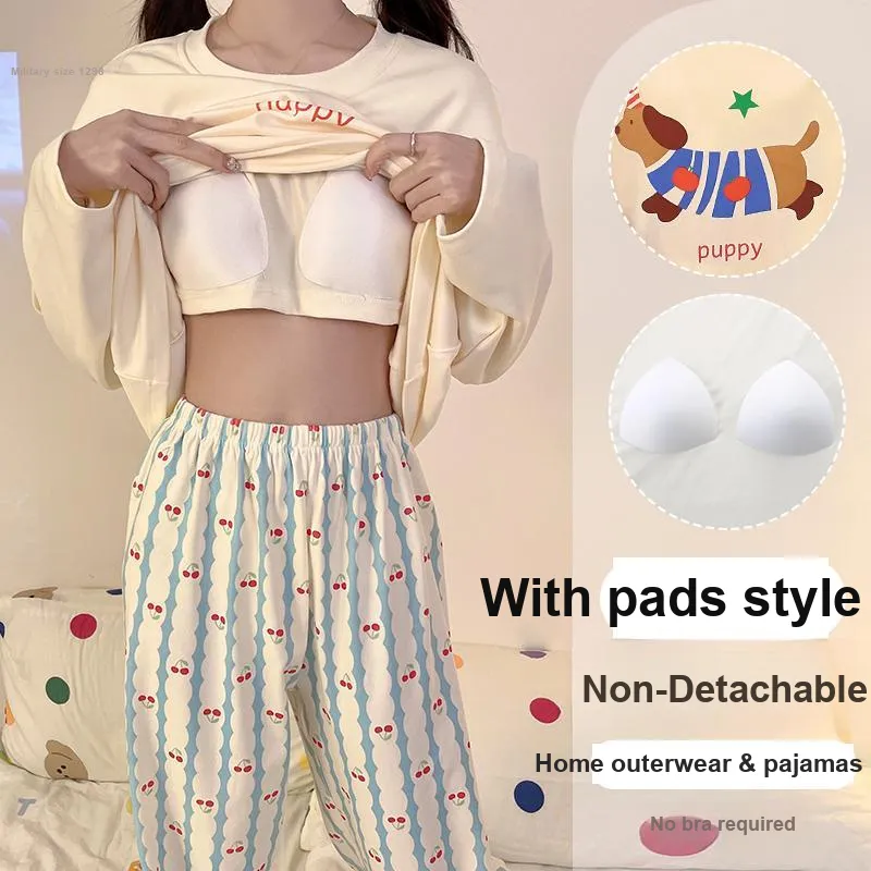 OUSHIBO Pajama Set Women's Image Color-1
