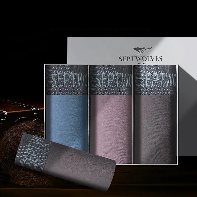 SEPTWOLVES Underpants Men's 3-Piece Gift Box Set-70