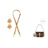 1.5cm Wide Adjustable Beeswax Colored Shoulder Straps+Anti-Wear Buckle (Upgraded Version)