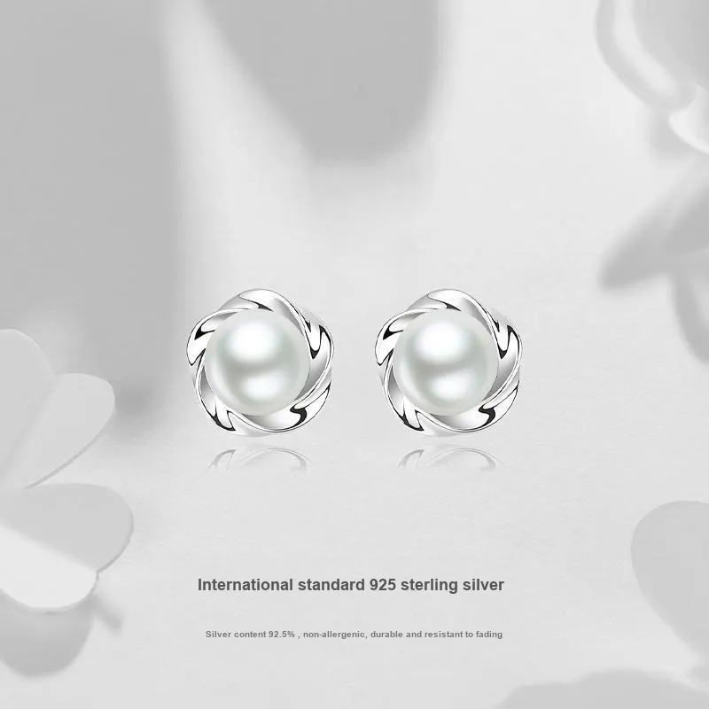 JUICY GRAPE Pearl Stud Earrings Women's-2