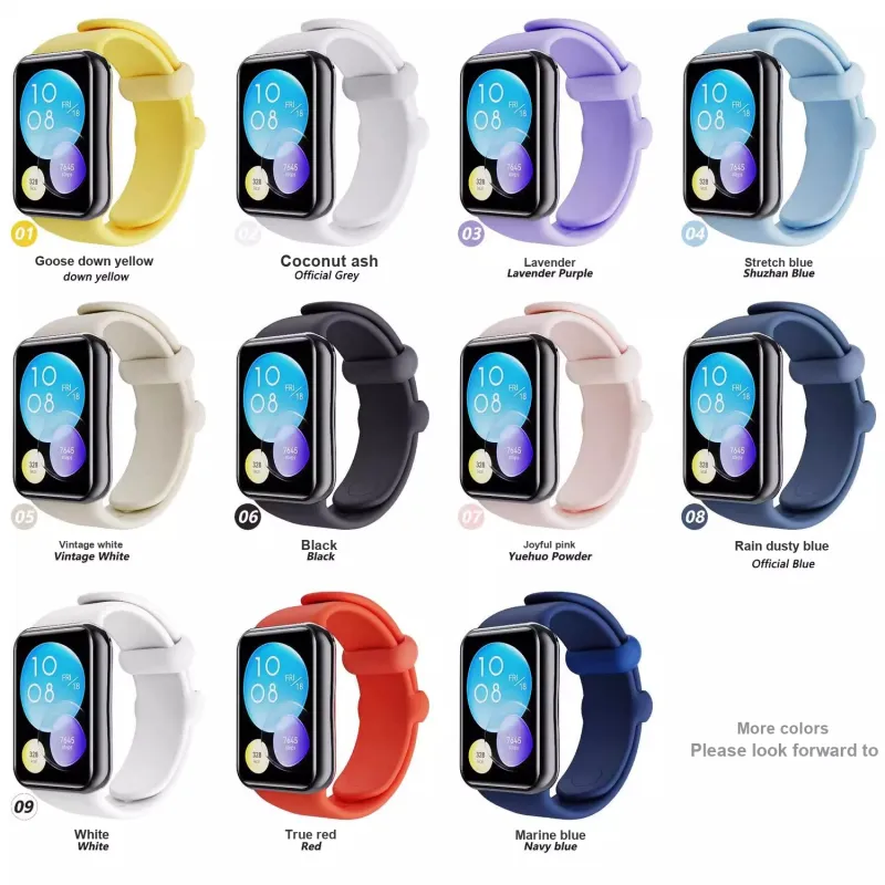STEWPIGO Xiaomi Compatibility Watch Band 130 205mm Silicone Material-22
