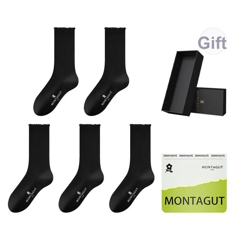 Montagut Mid Calf Socks Women's Shopping Bag Combo Set-6