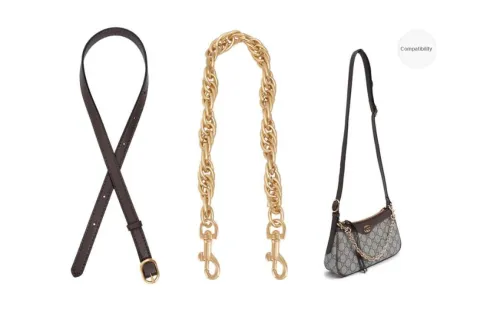 Lan Bao Fan Cow Leather Shoulder Strap Replacement For Crossbody Bag Women's Brown