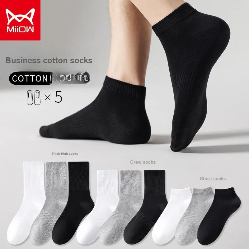 MIIOW Mid Calf Socks Unisex Combo Set-1