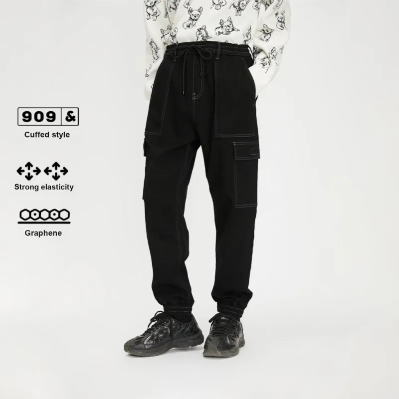 JACK JONES· Pants Jeans Men's Dark Gray-2