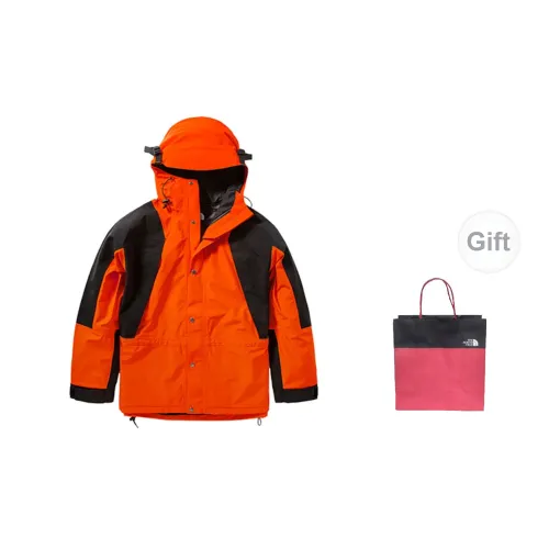 THE NORTH FACE Windbreaker Jackets Unisex Red Shopping Bag Included