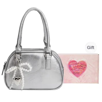 DCLOUD PU Shoulder Bag Crossbody Bag Women's Silver