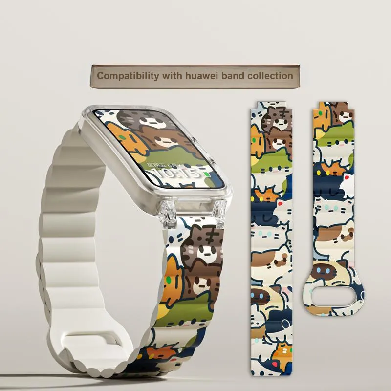 CHUANGYIDA Huawei Honor Compatibility Watch Band 130 235mm Silicone Material-6