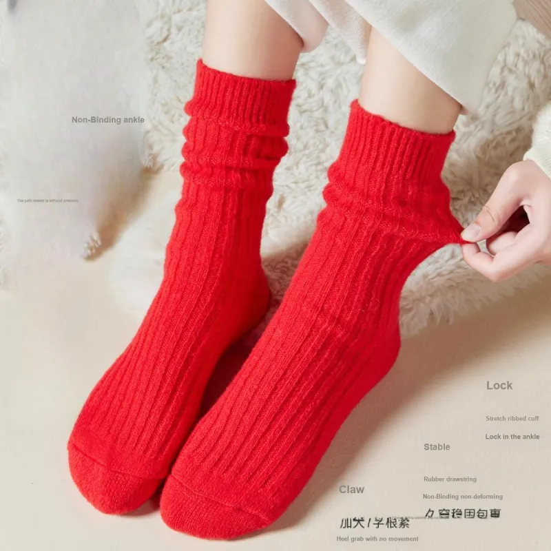 MIIOW Mid Calf Socks Women's 4 Pack-1