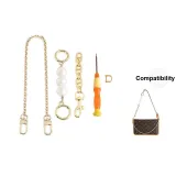 Smaller Bag Modified Set[Gold 40cm Copper Decorative Chain+Pearl+Pig Nose]