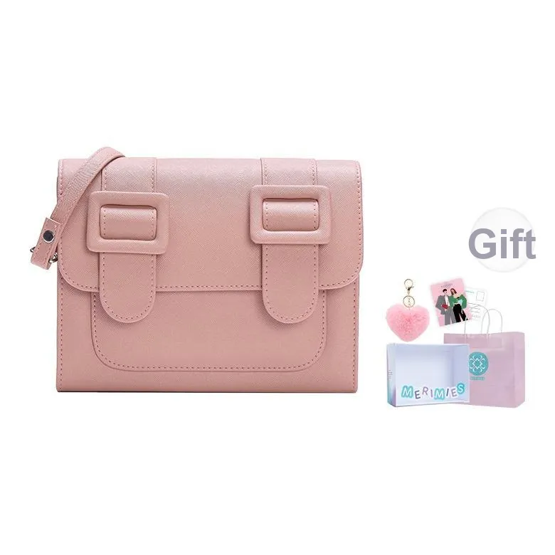 MERIMIES Искусственная кожа Vegetarian Курьерская сумка Почтовая сумка Сумка на плечо Средний Женская Розовая