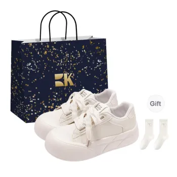 Boldi Kuki Anti Slip Wear Resistant Low Top Skateboard Shoes Women's Ecru Shopping Bag