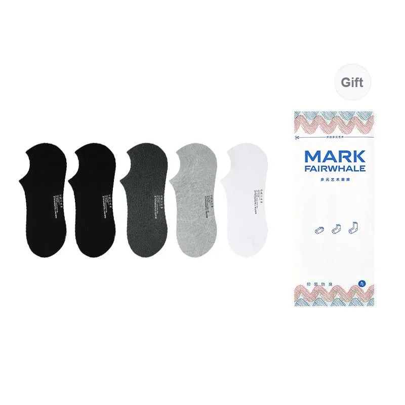 FAIRWHALE Ankle Socks Men's Box 4-Pack-23