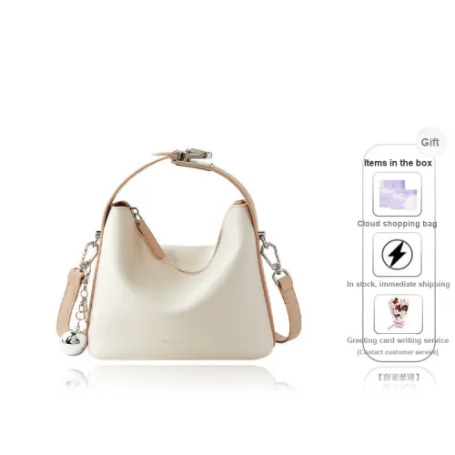 Teenmix Synthetic Leather Lunch Bag, Shoulder Bag, Crossbody Bag, Handbag Regular Women's Ecru/Sky Blue